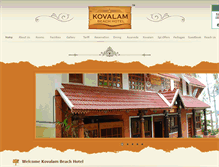 Tablet Screenshot of kovalambeachhotel.com